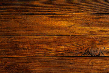 Old wood texture background, surface with old natural colored wood, top view. Grain table surface.