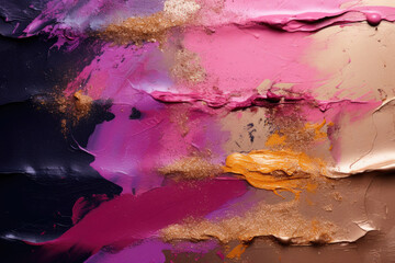 Poster - abstract make up brush strokes background
