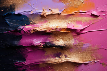 Poster - abstract make up brush strokes texture background
