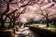 © Shahryar - A breathtaking scene unfolds under a canopy of cherry blossoms. The soft pink petals create a dreamlike atmosphere, as if the world is painted in pastels