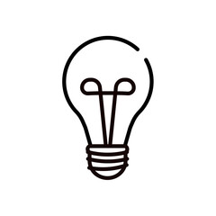 Wall Mural - light bulb icon