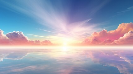 Canvas Print - an abstract image of an expansive horizon, signifying the limitless possibilities and boundless futu