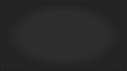 Black metallic texture background with dots.