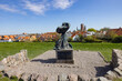 Statue of Queen Dagmar, Queen Dagmar of Denmark - Part off Ribe city, Ribe is a town in Esbjerg municipality in the Region of Southern Denmark,scandinavia,Europe