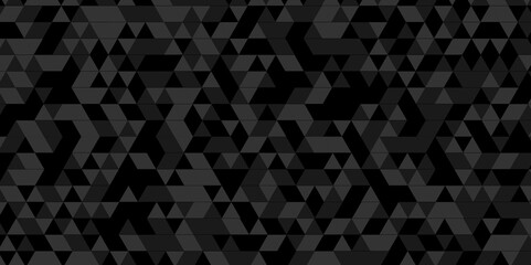 Abstract black and white black chain rough backdrop background. Abstract geometric pattern gray and black Polygon Mosaic triangle Background, business and corporate background.