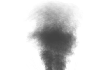 Wall Mural - smoke isolated on white background