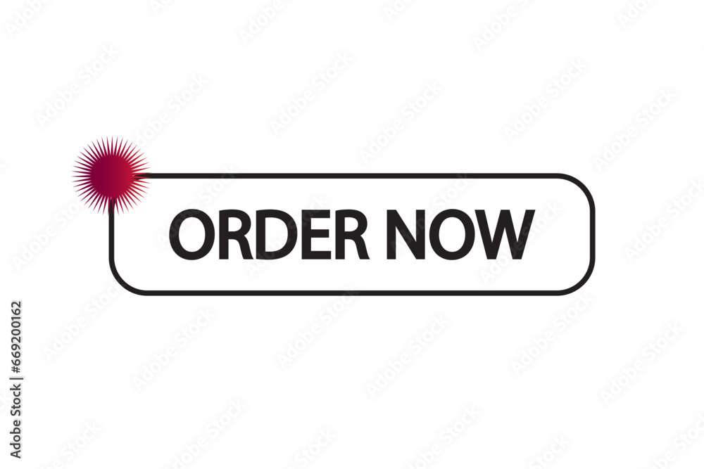 Order now button with shopping cart. Shop now. Modern collection for ...