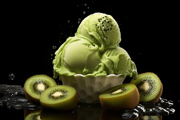 Canvas Print - Kiwi ice cream