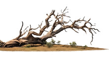 Dry And Dead Standing Trees On Transparent Background PNG