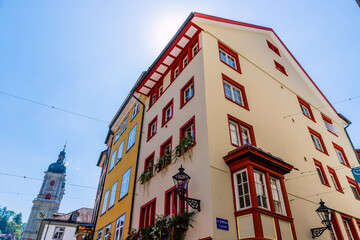 Canvas Print - Dans les rues de Saint-Gall en Suisse