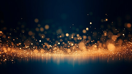 Wall Mural - golden and shiny glitter abstract background.