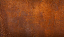 Grunge Rusty Orange Brown Metal Corten Steel Stone Background Texture