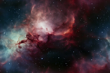 Wall Mural - seamless texture and full-frame background of starry night sky and outer space. neural network gener