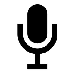 Wall Mural - Mic vector icon