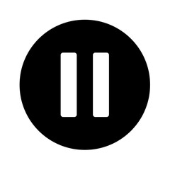 Wall Mural - pause icon