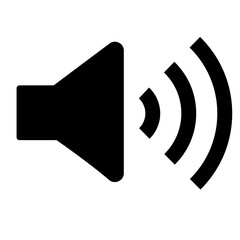 Wall Mural - sound on vector icon