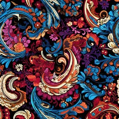 Aufkleber - Paisley Tapestry of Richness Pattern