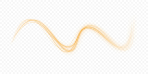 Aufkleber - Luminous orange lines of speed. Light glowing effect . Abstract motion lines. PNG format. Light trail wave, fire path trace line, car lights, optic fiber and incandescence curve twirl.
