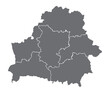 © Miry Haval - Belarus map. Cities regions Vector illustration