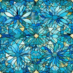 Poster - Kaleidoscope of Glass Mosaic Pattern