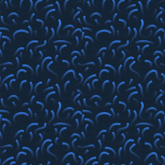 Poster - Black and white gradient curved lines isolated on white background. Transparent Bold Squiggles.