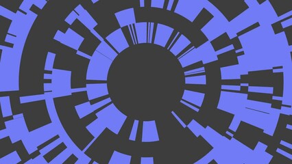 Poster - Gray blue circular background in high tech style. Footage for creating an intro. Motion animation.