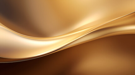 luxury waves shine metallic gold background.