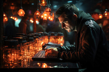 Aufkleber - an ethical hacker working to improve cybersecurity, emphasizing the ethics of digital security and p