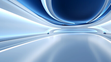 Wall Mural - Futuristic light blue background