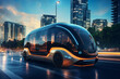 Futuristic transportation concept.