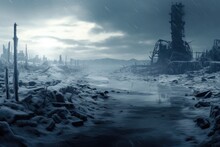 Nuclear Winter Concept, Frozen Desolation