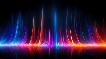 Wall Mural - neon light background