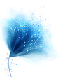 vector background with blue flower