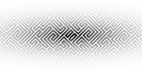 Poster - Abstract line maze pattern. Labyrinth background. Geometric backdrop.