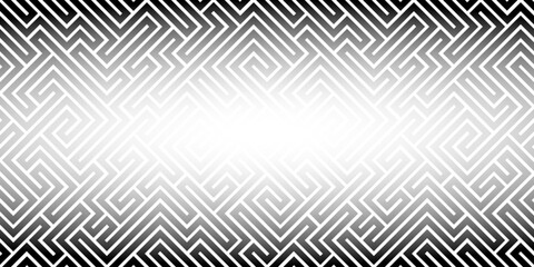 Poster - Abstract line maze pattern. Labyrinth background. Geometric backdrop.