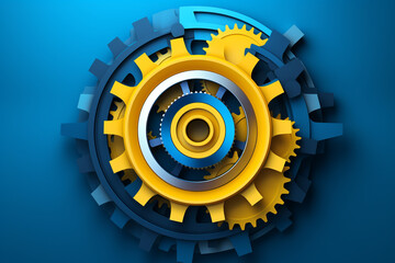 Abstract gear wheel mechanism background, machine and engineering tool equipment technology