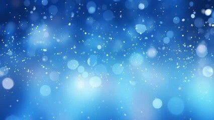 Abstract luxurious, premium blue glittering, heavenly ray, divine bless, particles motion.