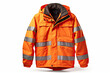 © Rangga Bimantara - orange safety jacket with reflective strips isolated on white background