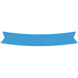 Digital png illustration of blue ribbon banner on transparent background