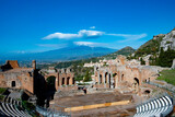Fototapeta  - Greek Theatre of Taormina - Italy