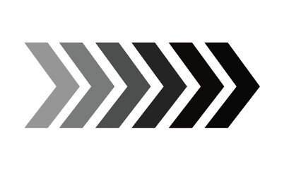 Poster - Road directional arrow sign. Blank black road sign, direction pointer to right against white background