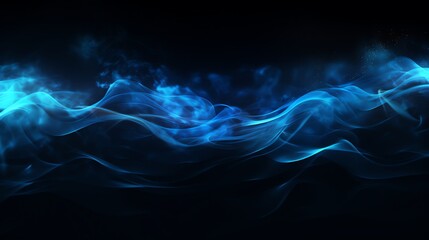 Wall Mural - abstract blue water fantasy fractal texture background