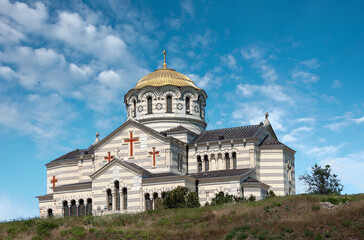 St. Vladimir's Cathedral in the ancient city of Chersonesus, Crimean peninsula