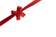 © yellowj - Red ribbon bow isolated on white