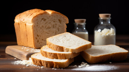 Wall Mural - bread and cheese