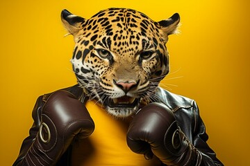 Wall Mural - Powerful martial arts tiger world champion