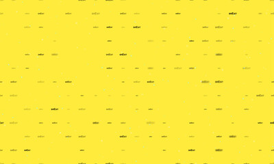 Poster - Seamless background pattern of evenly spaced black brexit symbols of different sizes and opacity. Vector illustration on yellow background with stars