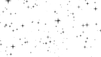 Picture of the twinkle glitter black star sparkling behind white background