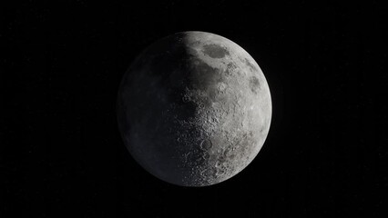 Wall Mural - the moon seen from space, elements of this image furnished by nasa