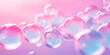 elegant and soothing featuring soap bubbles in soft pastel hues.